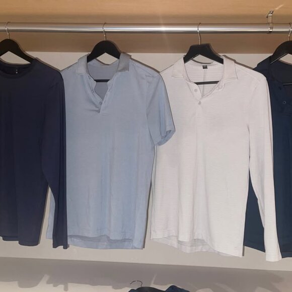 Bundle of men's Lululemon shirts. - Picture 1 of 6